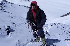 56 Jerome Ryan Jumaring Up The Fixed Ropes To The Top Of The Rock Band On The Way To Lhakpa Ri Summit